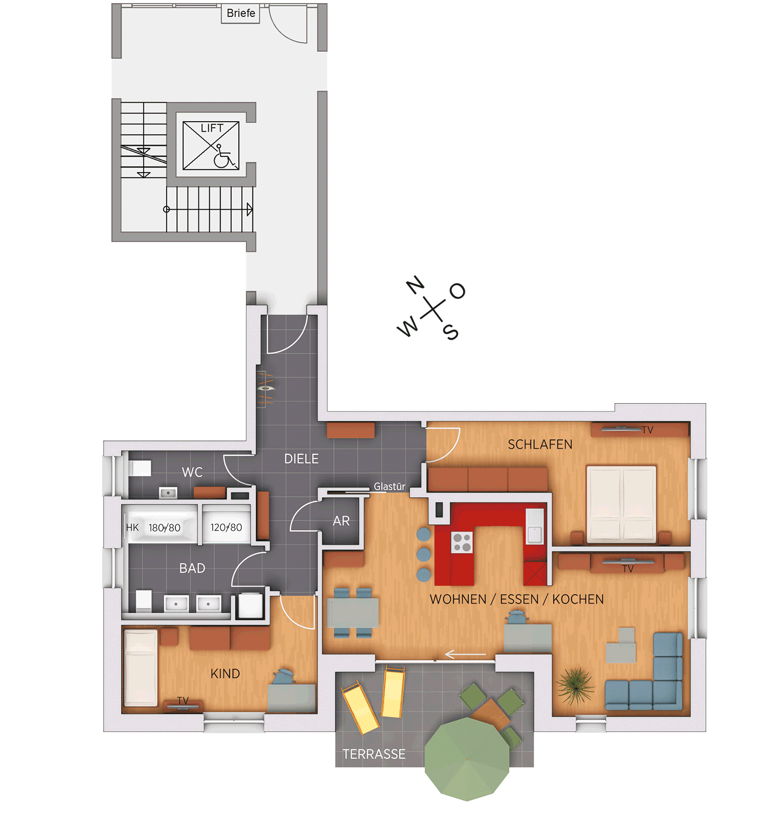 Siebentritt & Donauer Immobilien - Hohe Marter - Grundriss Wohnung 3
